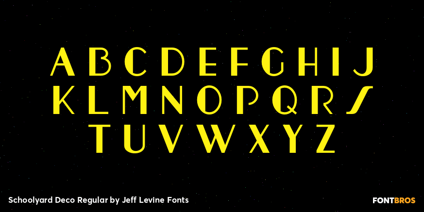 Schoolyard Deco Regular Font Poster #2