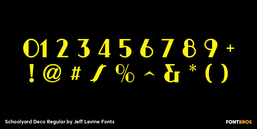 Schoolyard Deco Regular Font Poster #4