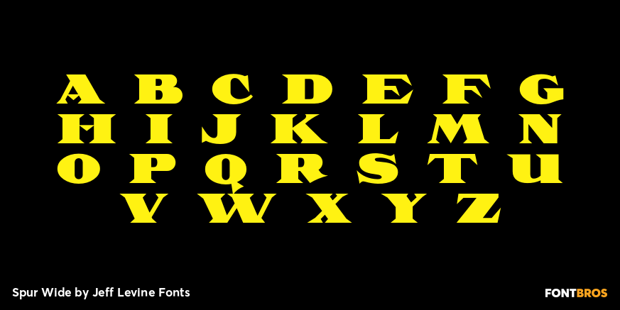 Spur Wide Font Poster #3