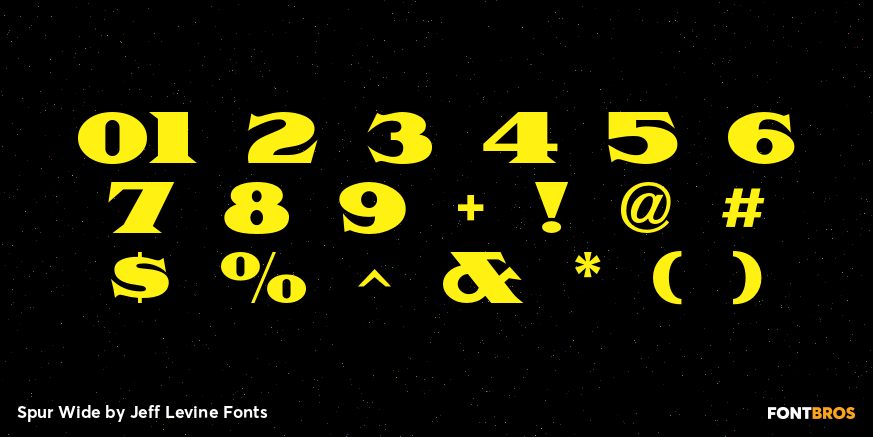 Spur Wide Font Poster #4