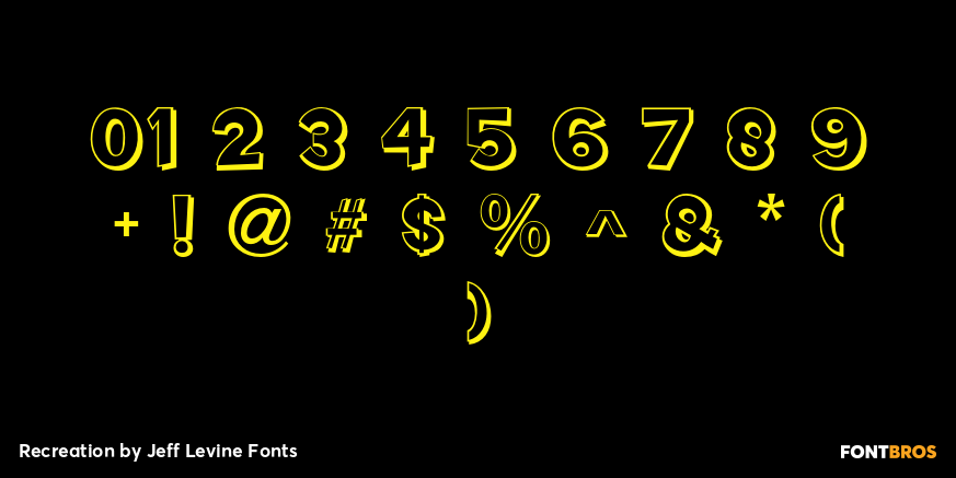 Recreation Font Poster #4