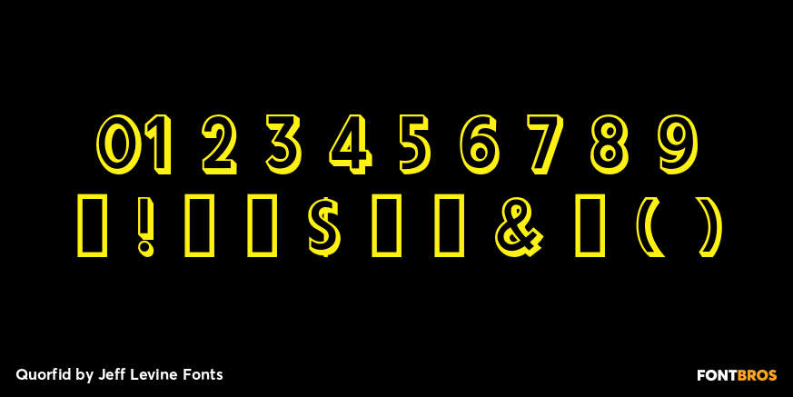 Quorfid Font Poster #4