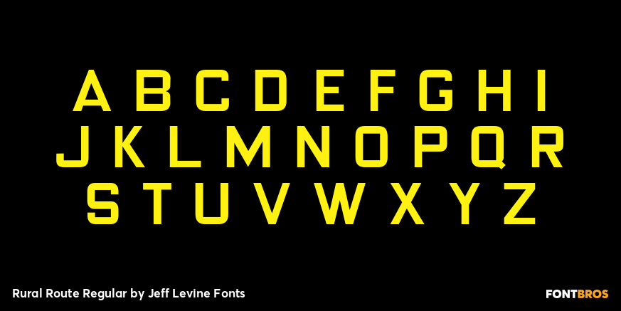 Rural Route Regular Font Poster #2