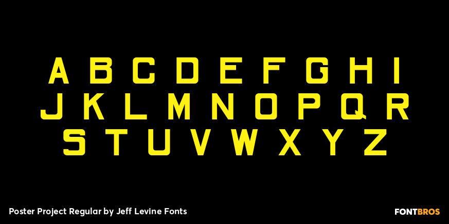 Poster Project Regular Font Poster #3