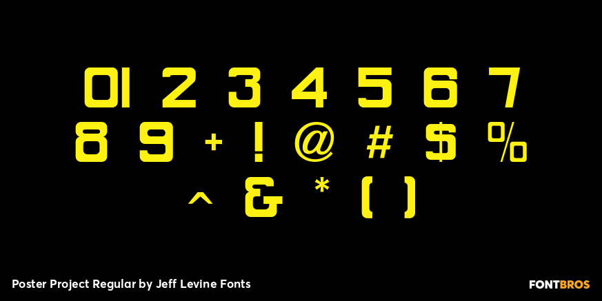 Poster Project Regular Font Poster #4