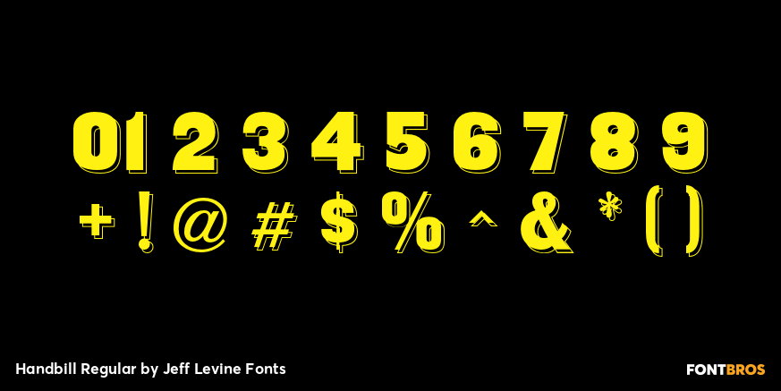 Handbill Regular Font Poster #4