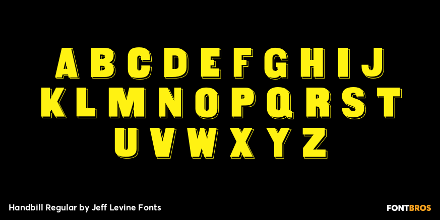 Handbill Regular Font Poster #2