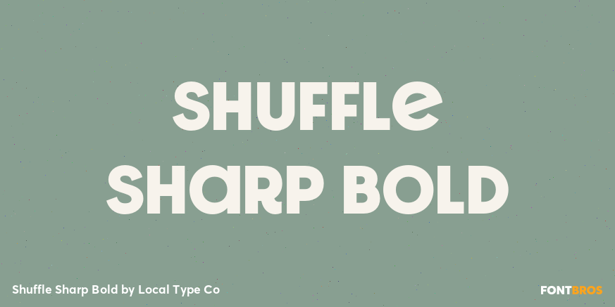 Shuffle Sharp Bold Font Poster