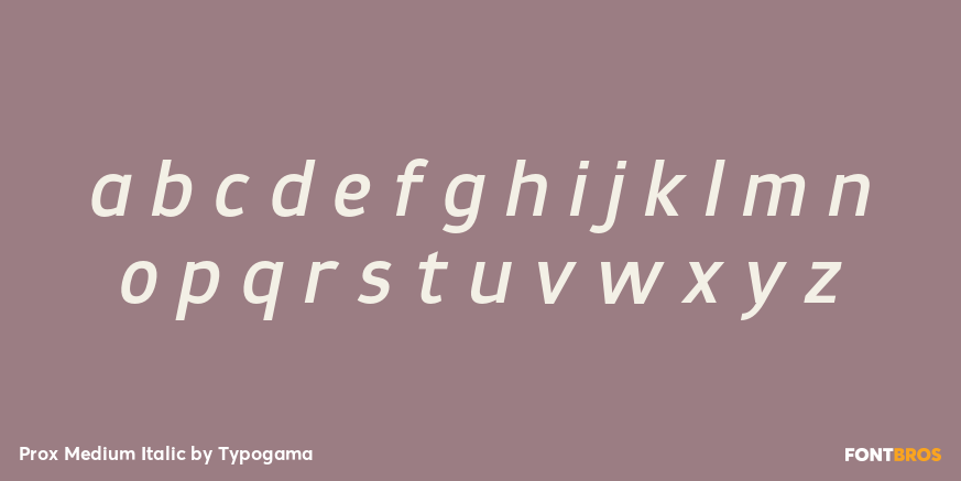 Prox Medium Italic Font Poster #3
