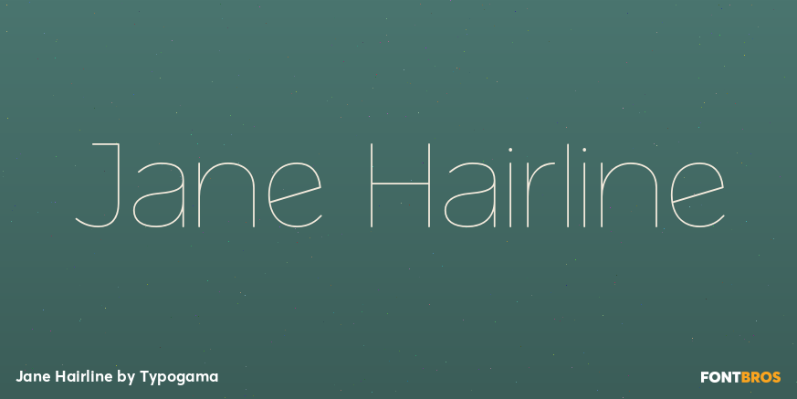 Jane Hairline Poster