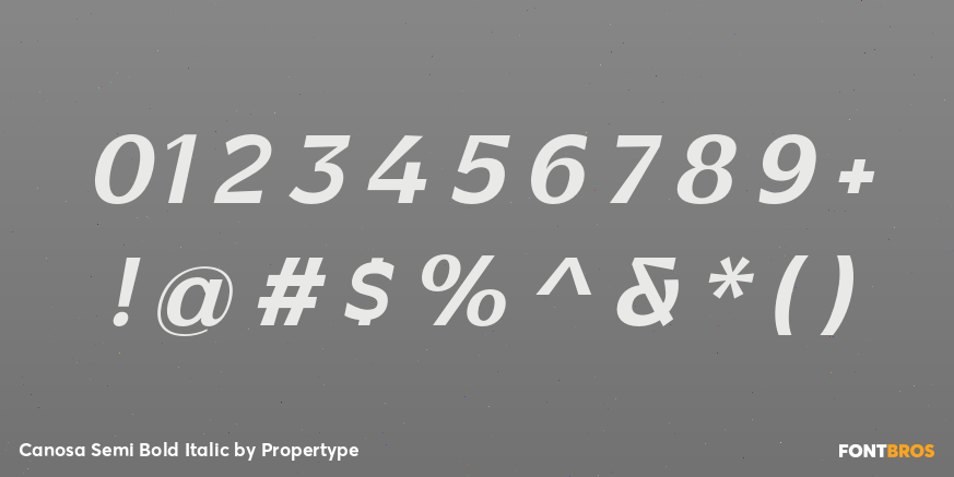 Canosa Semi Bold Italic Font Poster #4
