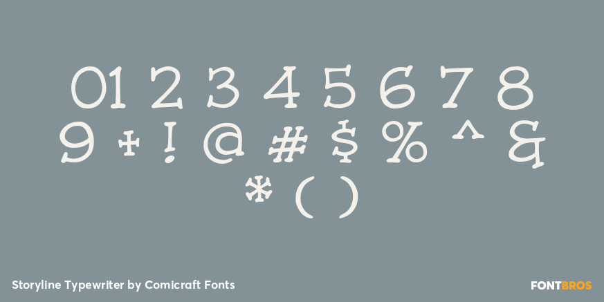 Storyline Typewriter Font Poster #4