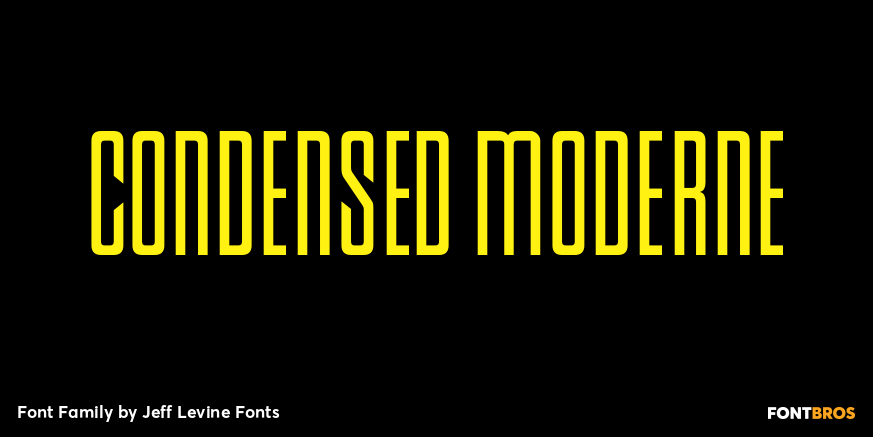 Condensed Moderne Font Family