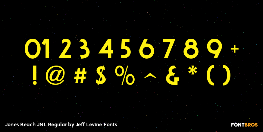 Jones Beach JNL Regular Font Poster #4