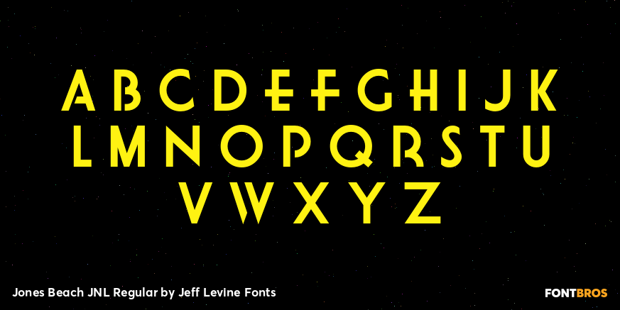 Jones Beach JNL Regular Font Poster #3