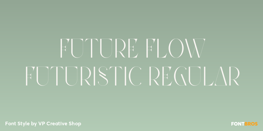 Future Flow Futuristic Regular Poster