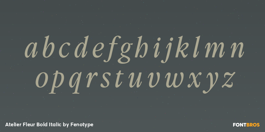 Atelier Fleur Bold Italic Font Poster #3