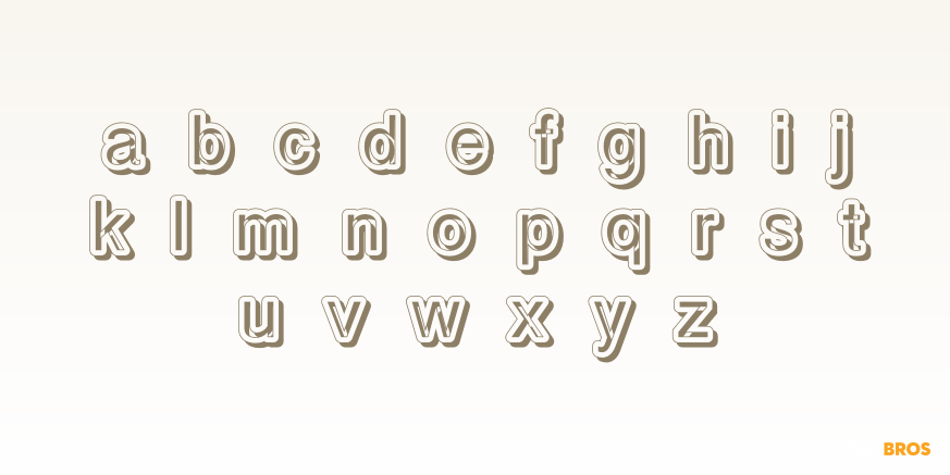 Carbono Shadow Font Poster #1