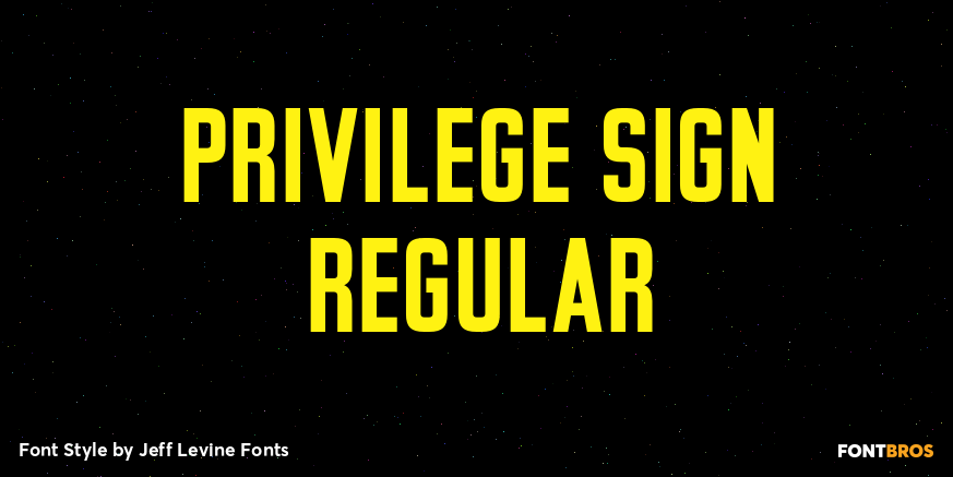 Privilege Sign Regular Poster