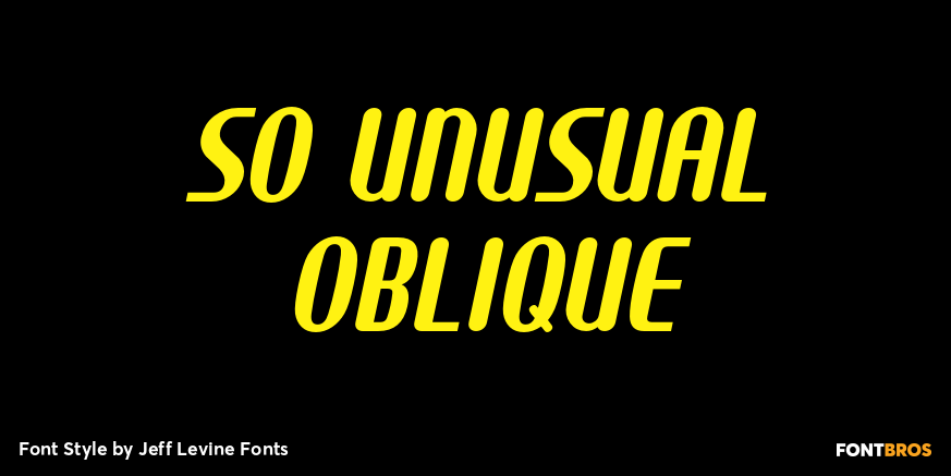 So Unusual Oblique Poster
