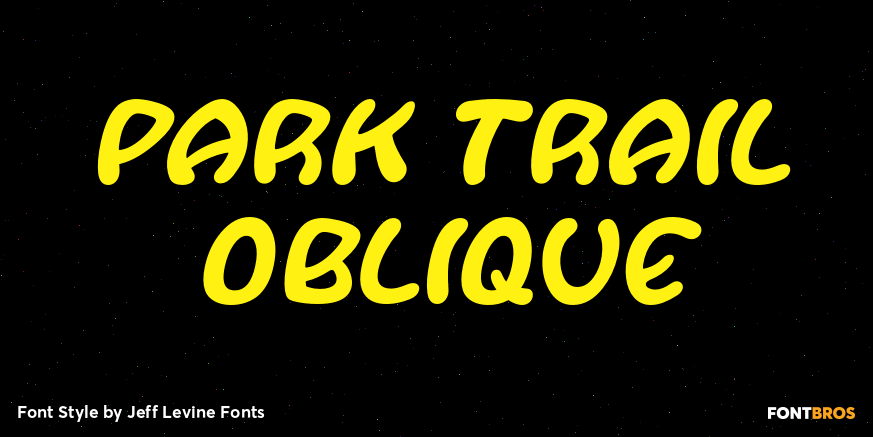 Park Trail Oblique Poster