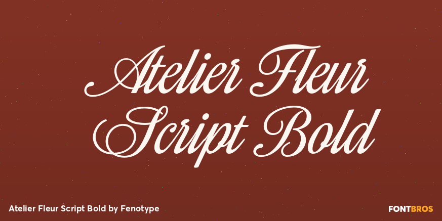Atelier Fleur Script Bold Poster