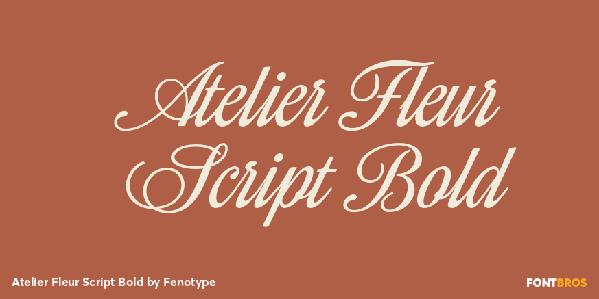Atelier Fleur Script Bold Poster