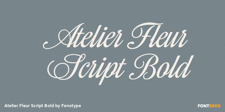 Atelier Fleur Script Bold Poster