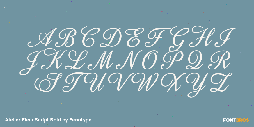 Atelier Fleur Script Bold Font Poster #2