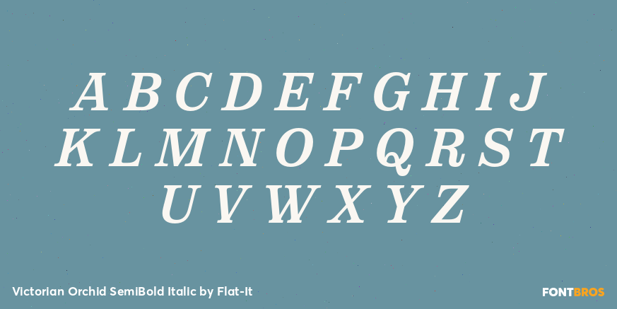 Victorian Orchid SemiBold Italic Font Poster #2