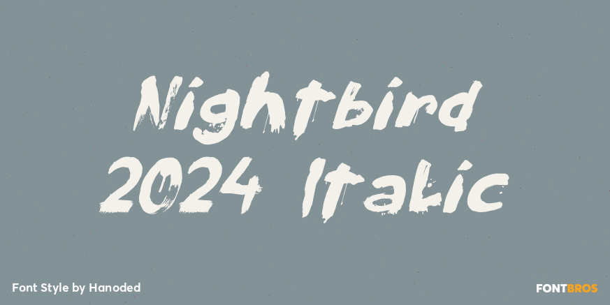 Nightbird 2024 Italic Poster
