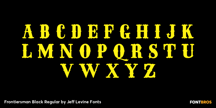 Frontiersman Black Regular Font Poster #2