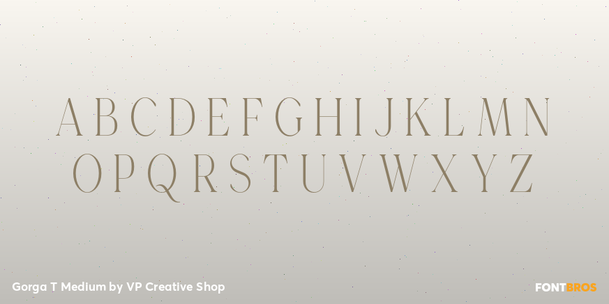 Gorga T Medium Font Poster #2