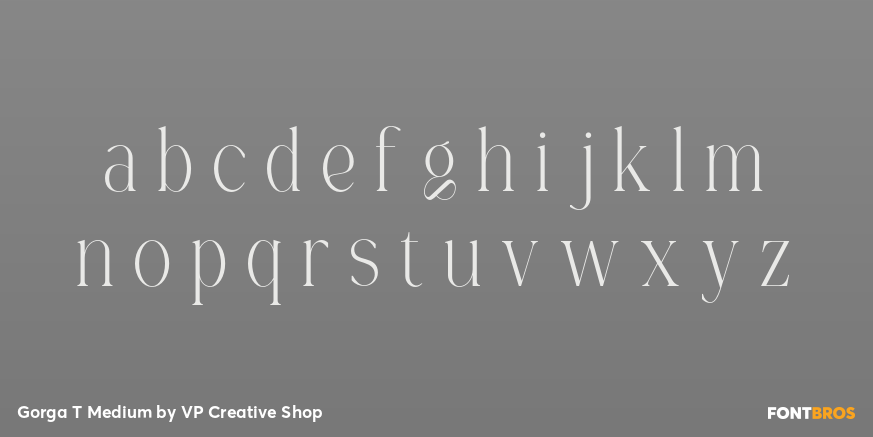 Gorga T Medium Font Poster #3