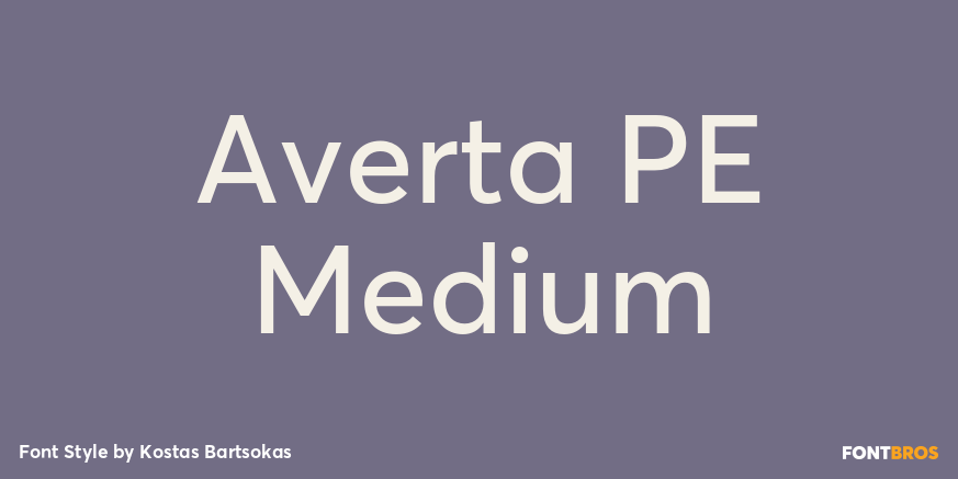 Averta PE Medium Poster