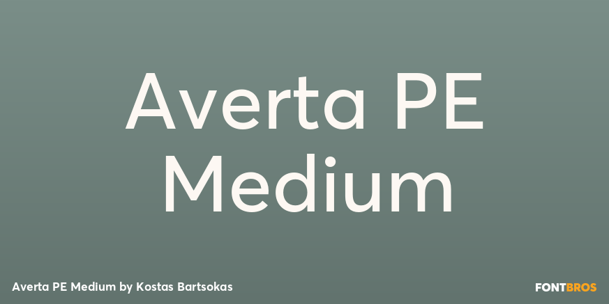 Averta PE Medium Poster