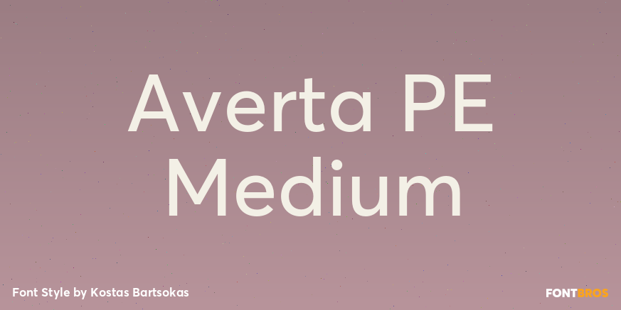 Averta PE Medium Poster