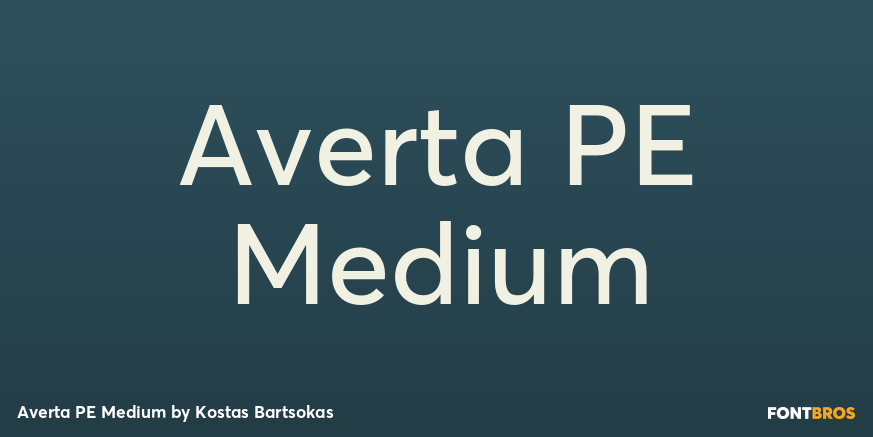 Averta PE Medium Poster