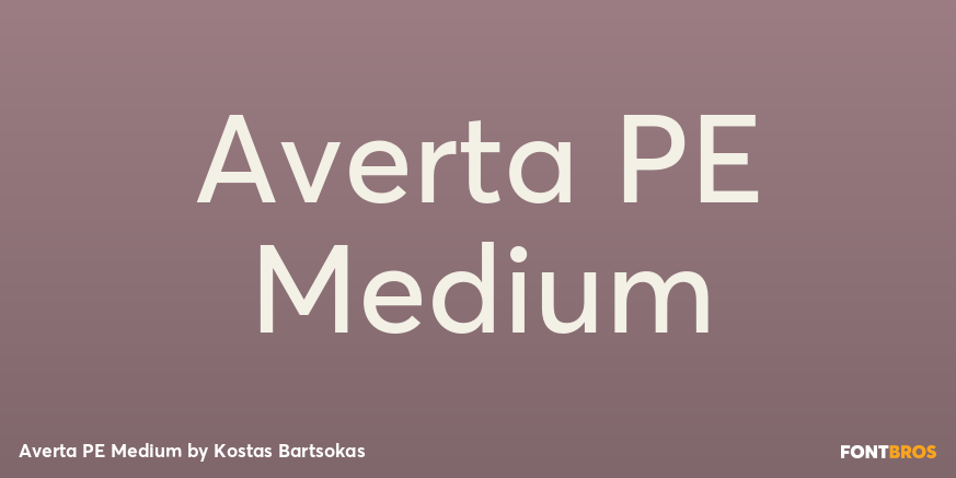 Averta PE Medium Poster