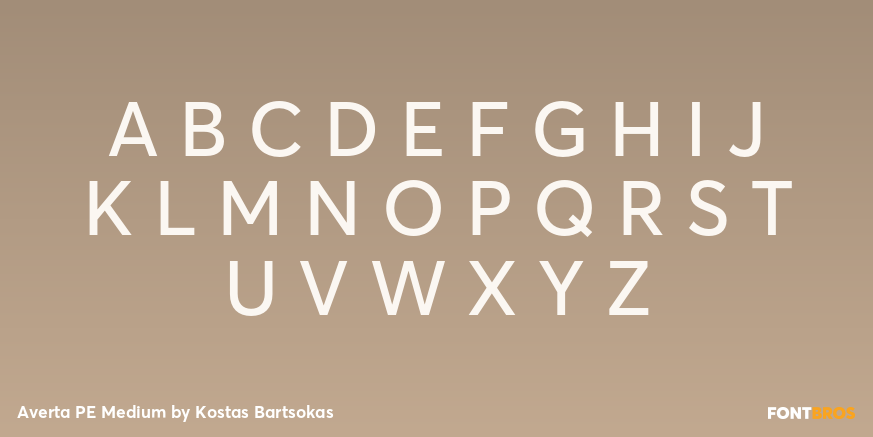 Averta PE Medium Font Poster #2