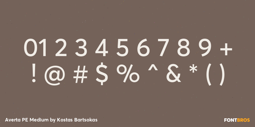 Averta PE Medium Font Poster #4