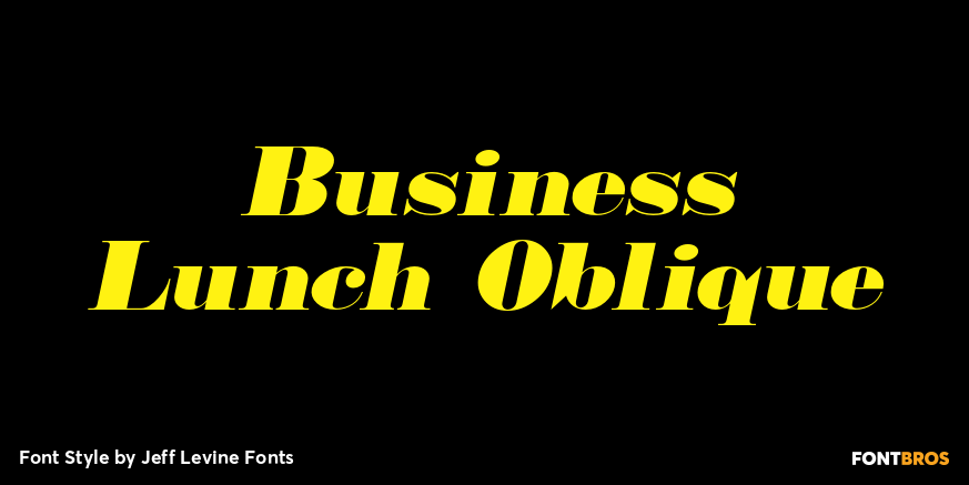 Business Lunch Oblique Poster