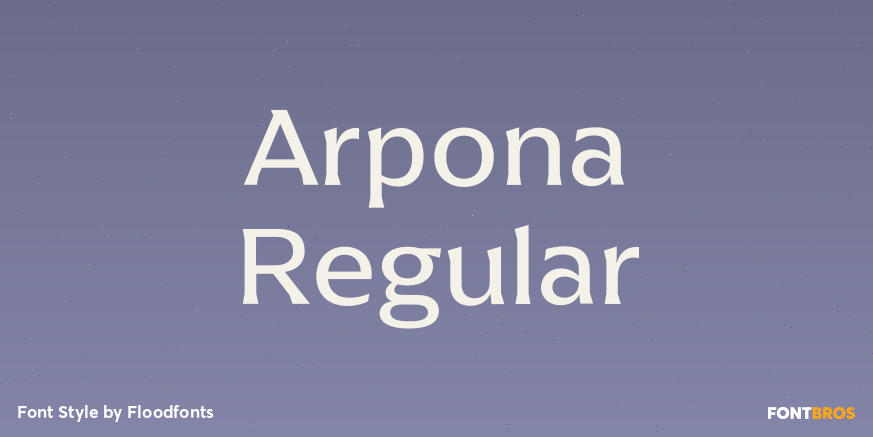 Arpona Regular Poster