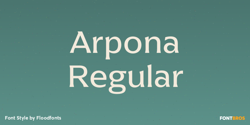 Arpona Regular Poster