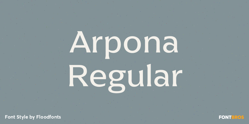 Arpona Regular Poster