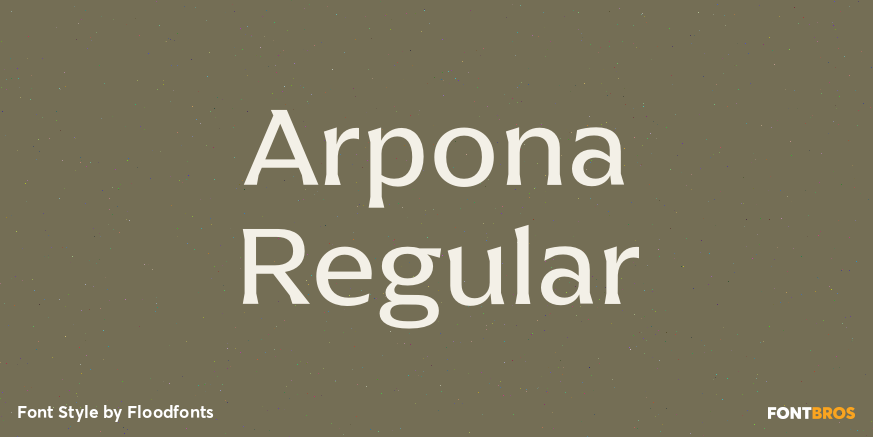Arpona Regular Poster