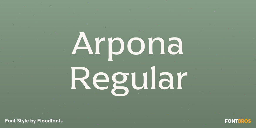 Arpona Regular Poster