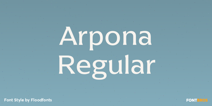 Arpona Regular Poster