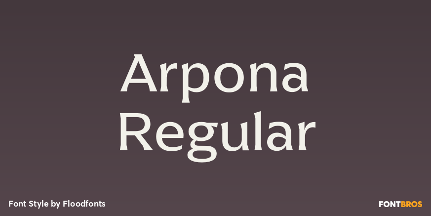 Arpona Regular Poster