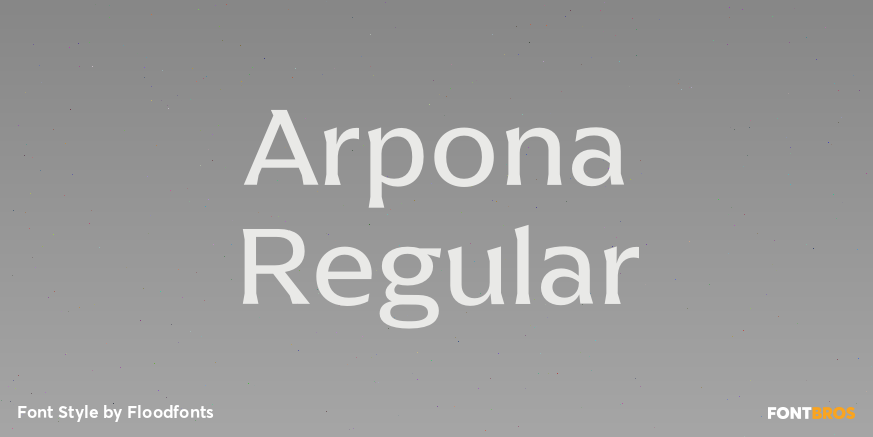 Arpona Regular Poster